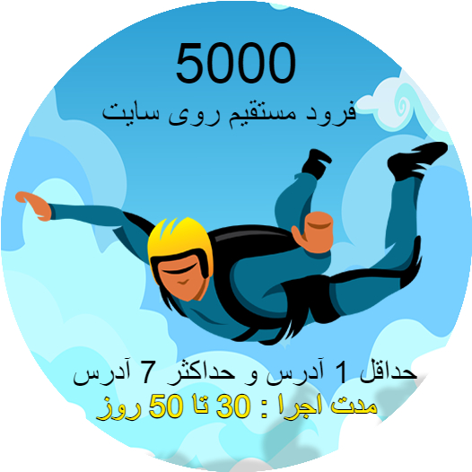 خرید ترافیک سایت طرح پنج هزار فرود مستقیم